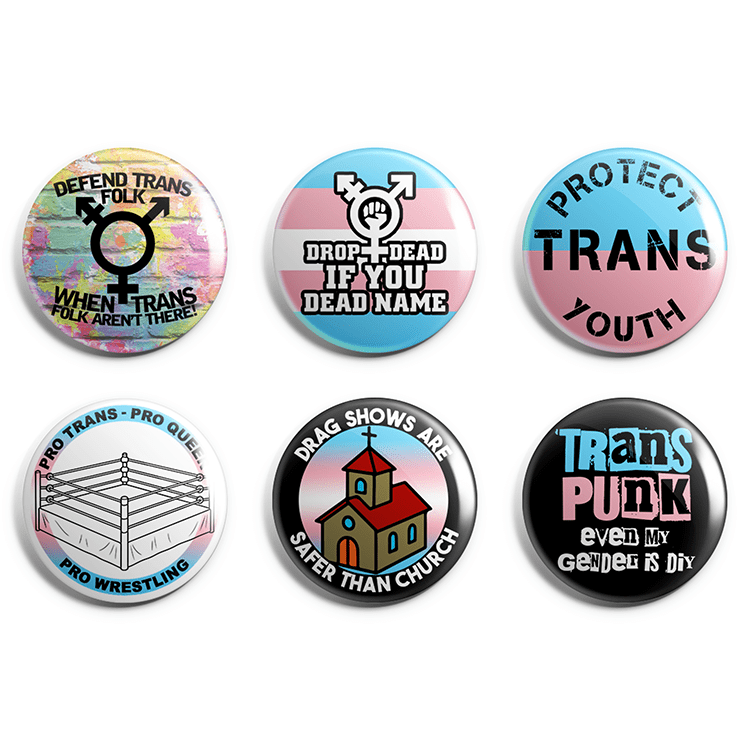 Trans Power Pin Badge Pack – Chaos Creations