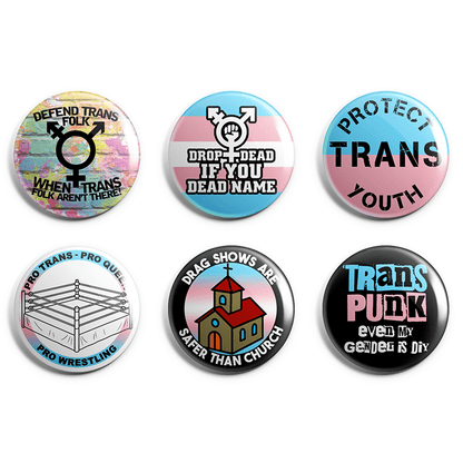 Trans Power Pin Badge Pack image 0