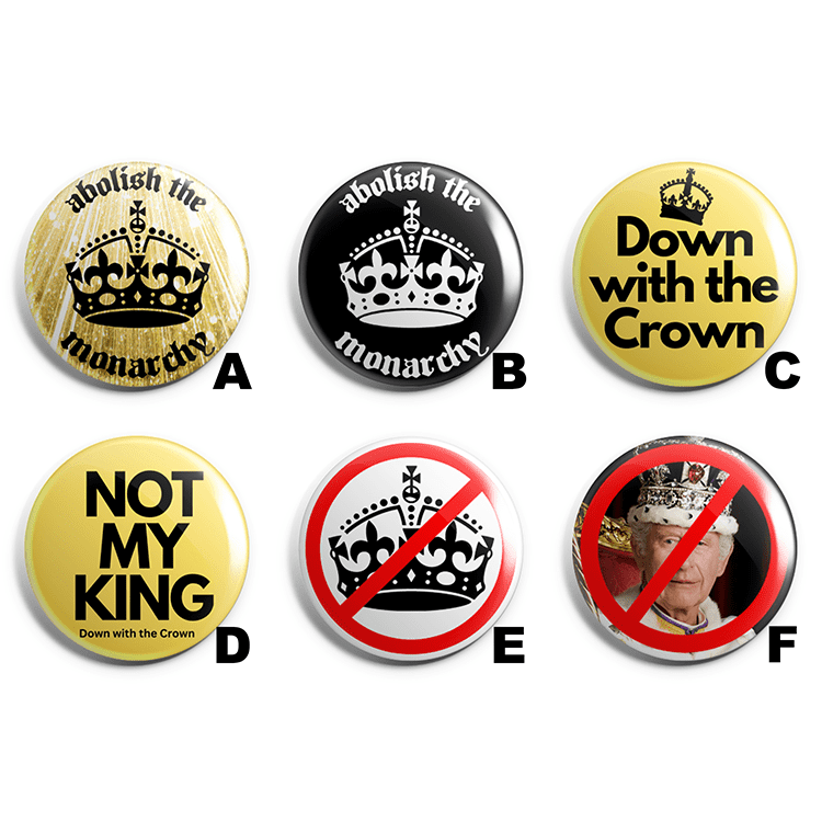Anti Monarchy Pin Badge Pack image 1