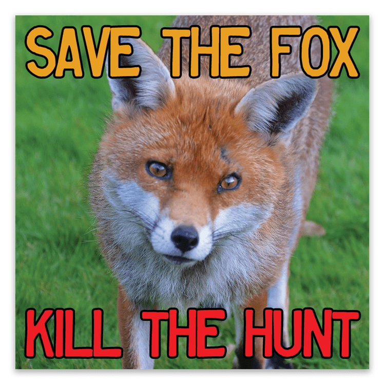 Save the Fox, Kill the Hunt Stickers image 0