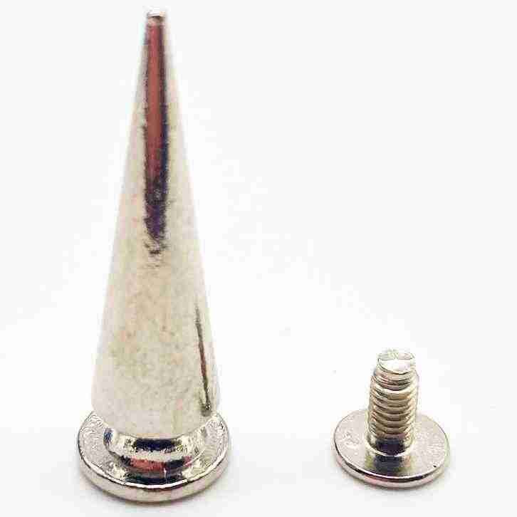 Silver Screw Spike (28mm) image 0