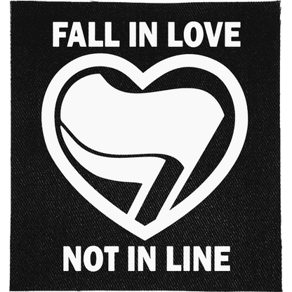 Fall in Love, Not in Line Patch image 0