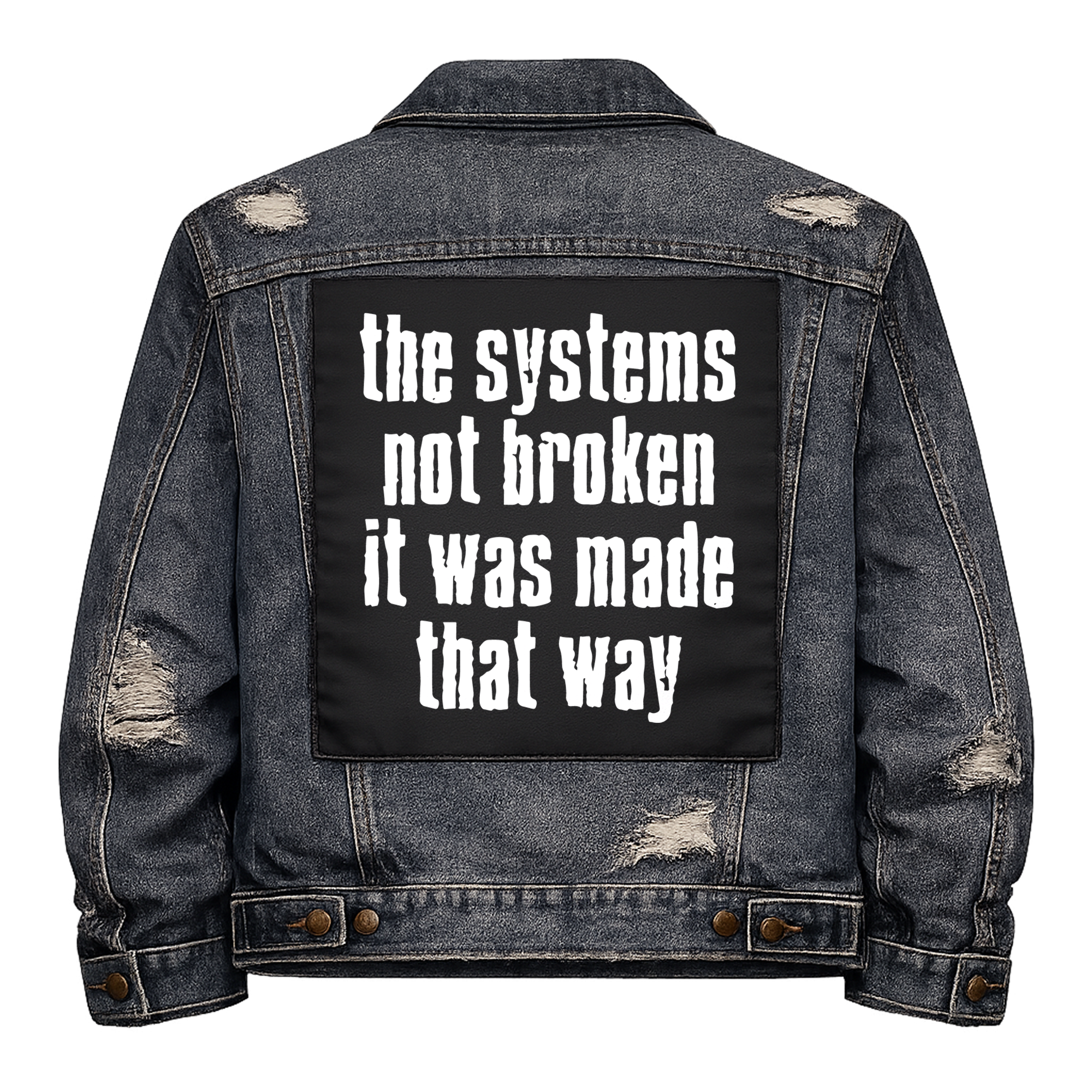 System Made Broken Back Patch – Chaos Creations