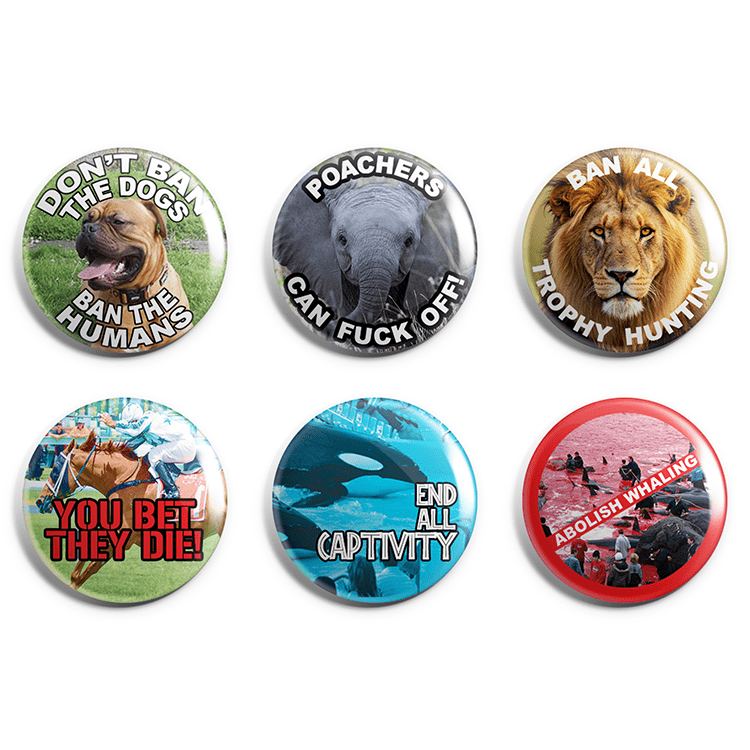Animal Rights Pin Badge Pack image 0