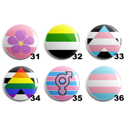 Queer Pride Flags Pin Badges image 6