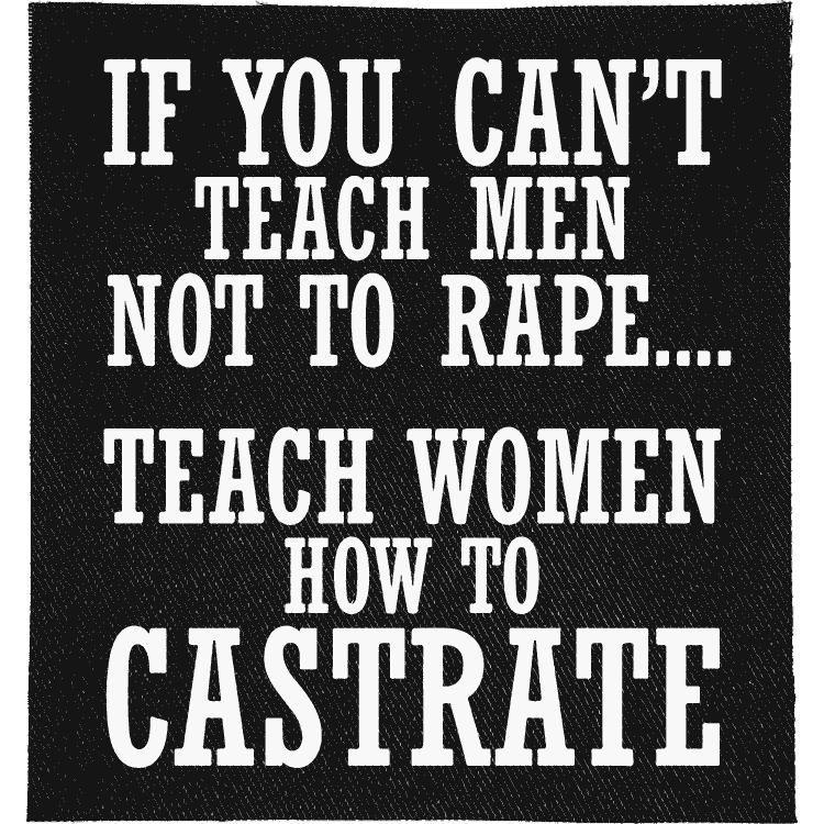 Teach Women to Castrate Patch image 0