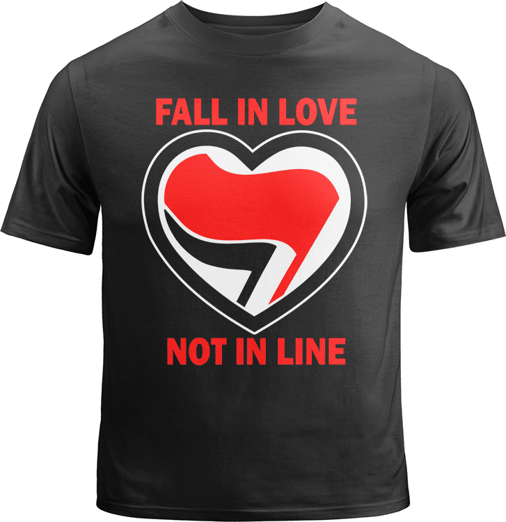 Fall in Love Not in Line Shirt image 0