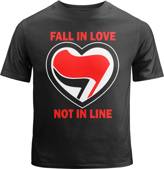 Fall in Love Not in Line Shirt image 0