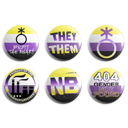 Non Binary Pin Badge Pack image 0