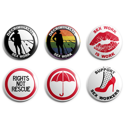 Sex Worker Pin Badge Pack image 0
