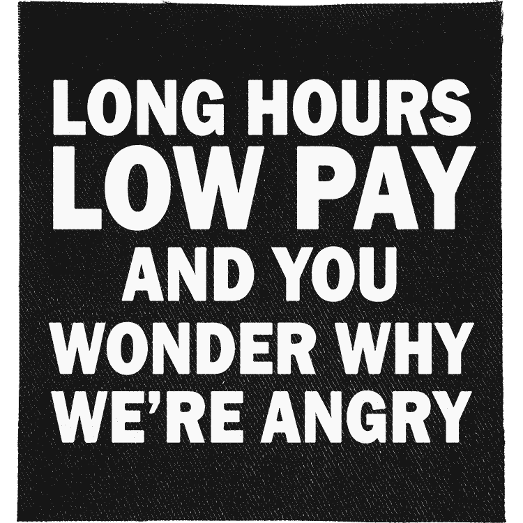 Long Hours, Low Pay Patch image 0
