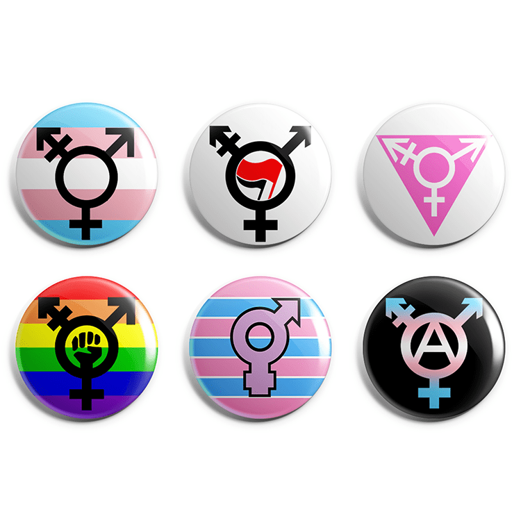 Trans Symbol Pin Badge Pack image 0