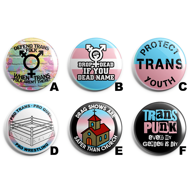 Trans Power Pin Badge Pack image 1