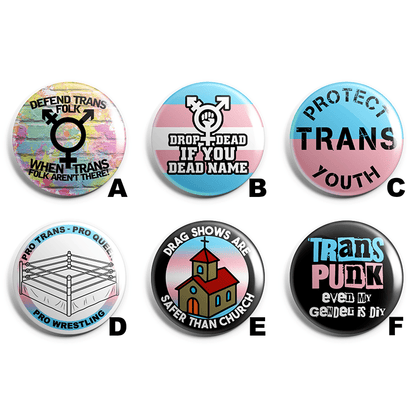 Trans Power Pin Badge Pack image 1