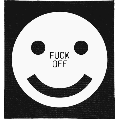 Fuck Off Smiley Patch image 0