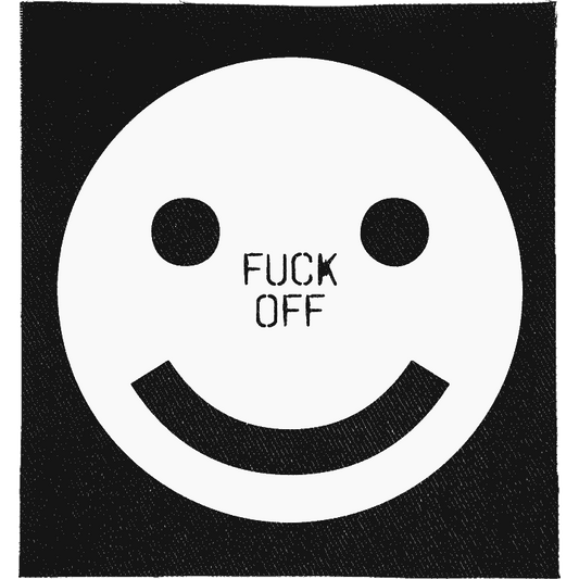 Fuck Off Smiley Patch image 0