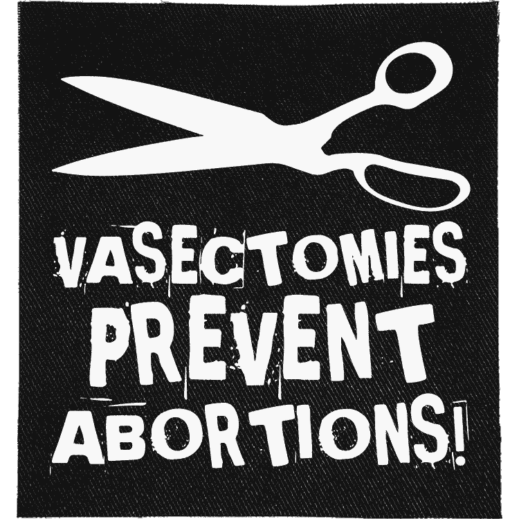 Vasectomies Prevent Abortions Patch image 0