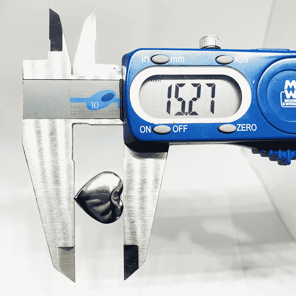 Silver Heart Studs image 2