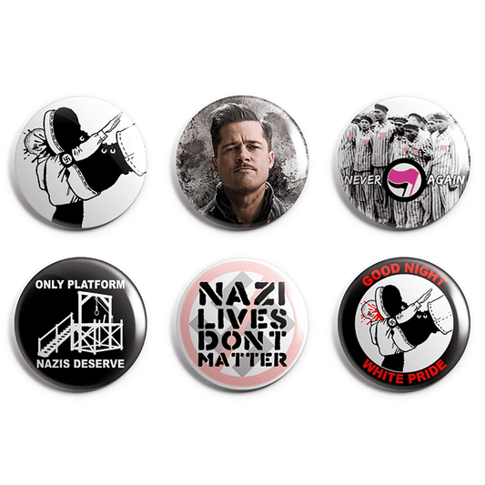 Banned Anti Nazi Pin Badge Pack image 0