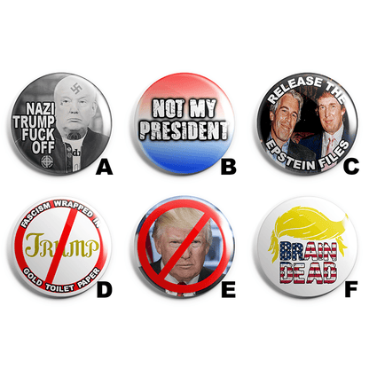 Anti Trump Pin Badge Pack image 1