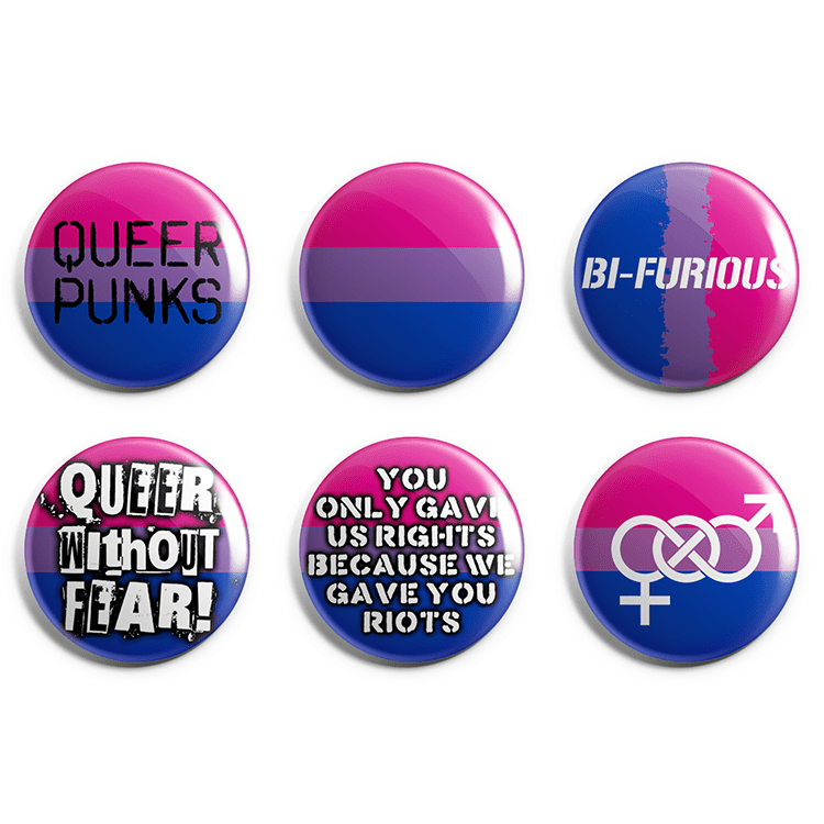 Bisexual Pride Pin Badge Pack image 0