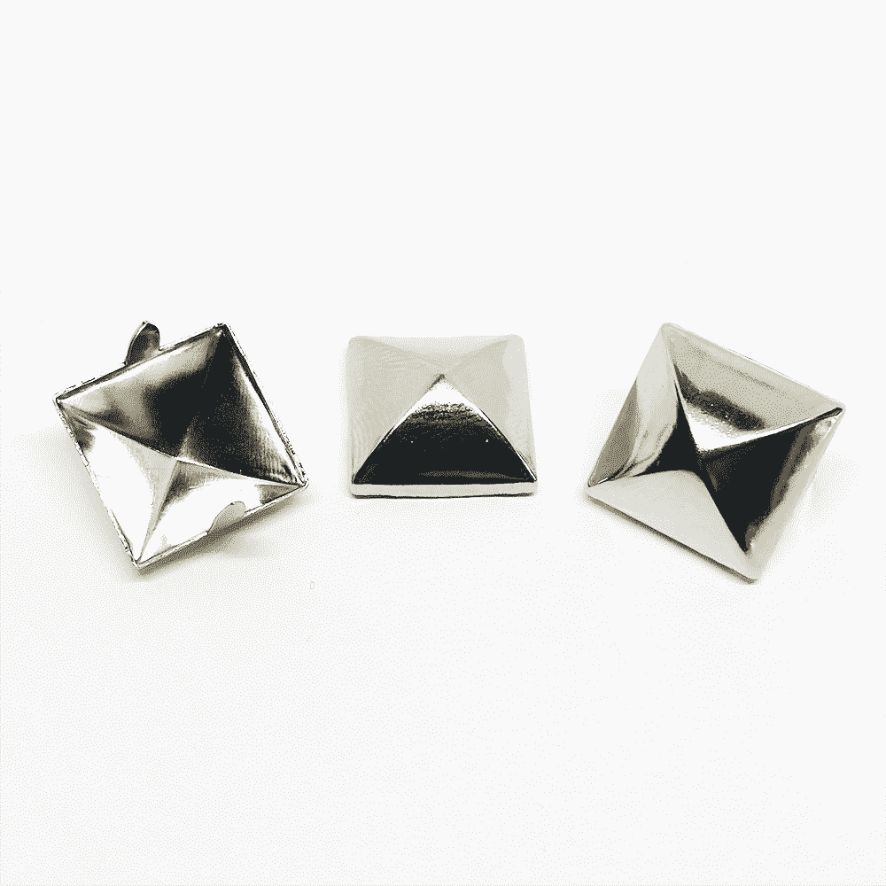 Silver Pyramid Studs image 0