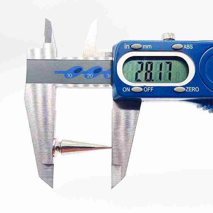 Silver Screw Spike (28mm) image 2