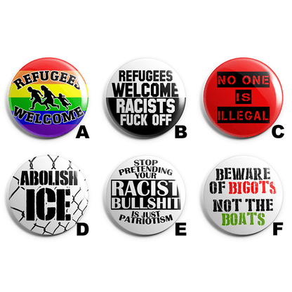 Refugees Welcome Pin Badge Pack image 1