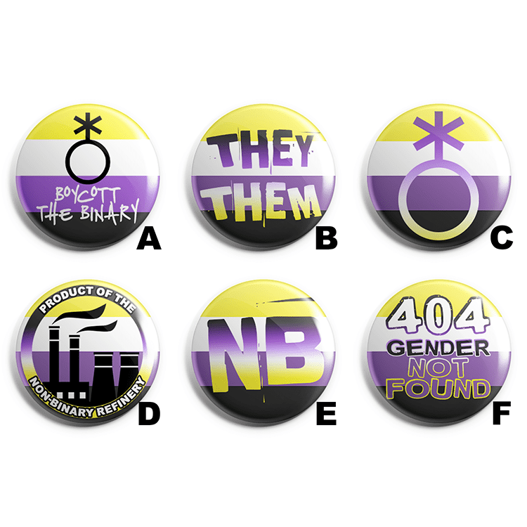 Non Binary Pin Badge Pack image 1