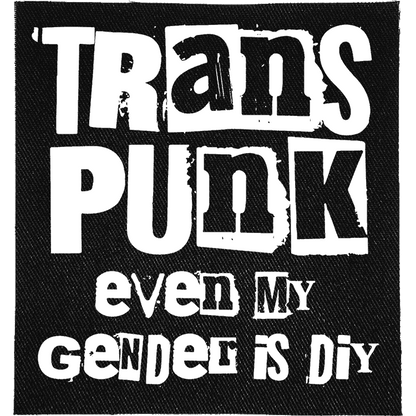 Trans Punk Gender is DIY Patch image 0