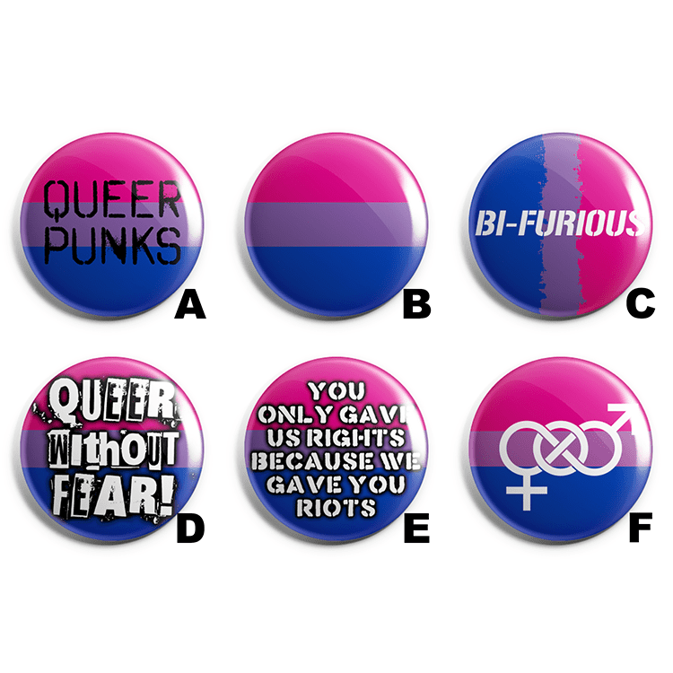 Bisexual Pride Pin Badge Pack image 1