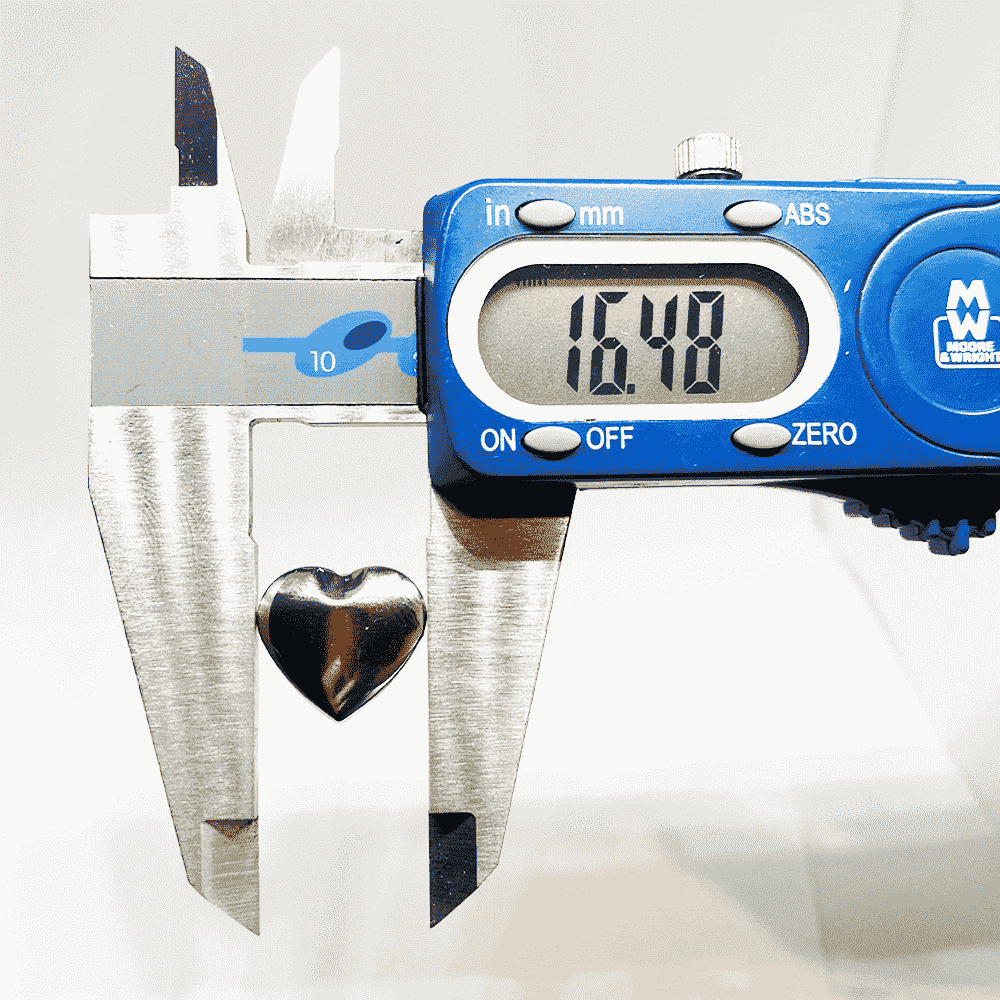 Silver Heart Studs image 1