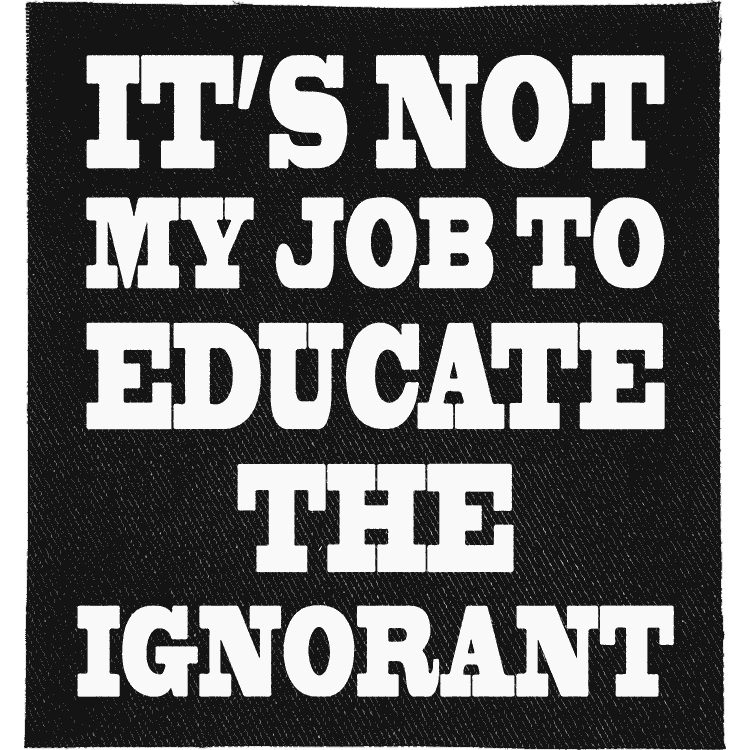 Not my Job Patch image 0