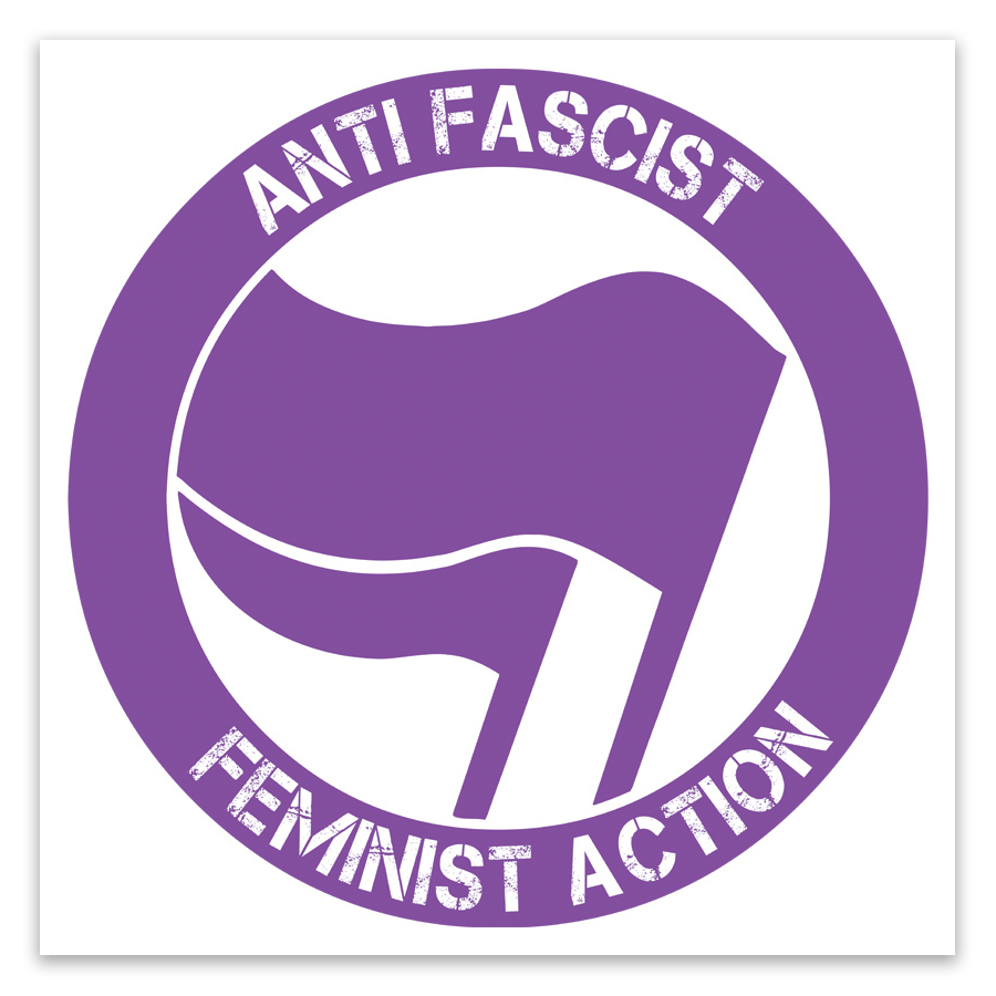Anti Fascist Feminist Action Stickers