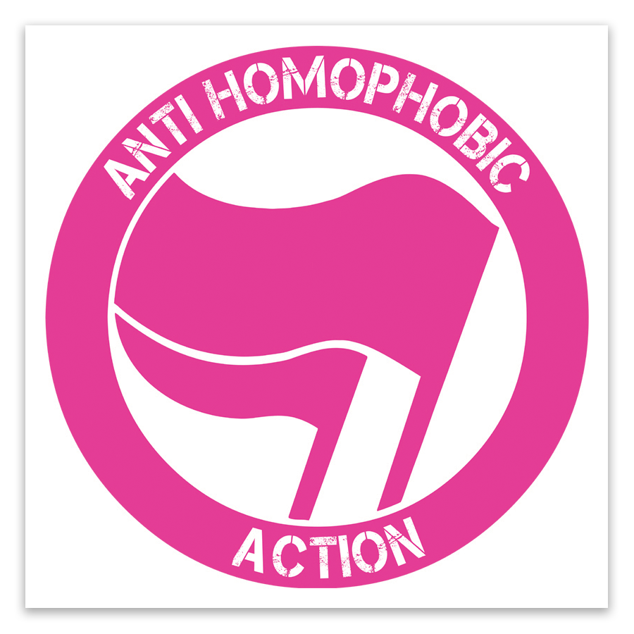 Anti Homophobic Action Stickers
