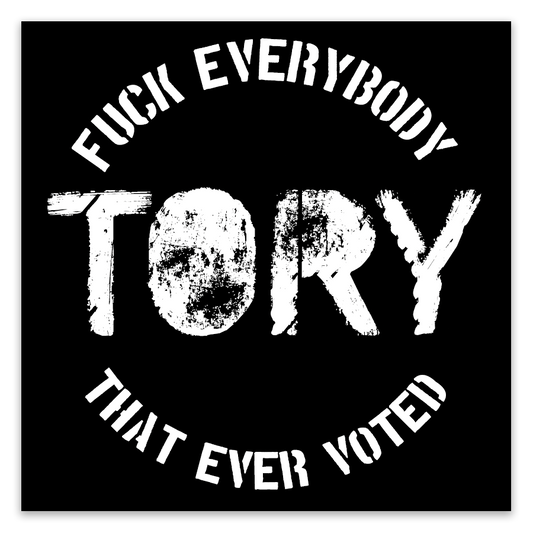 Fuck Everybody Who Voted Tory Stickers