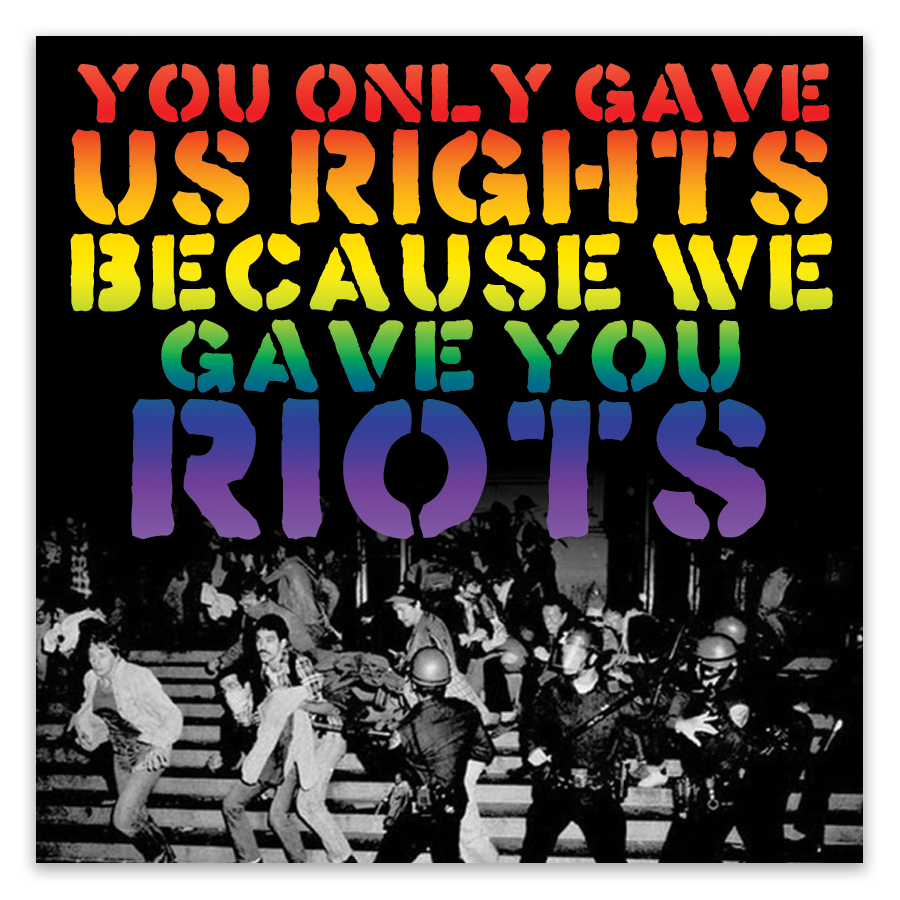 You only gave us rights, Cause we gave you Riots Stickers