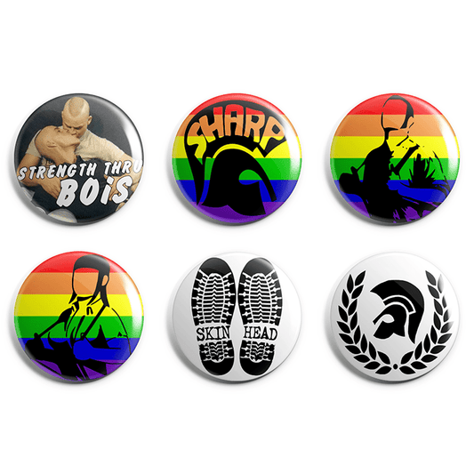 Queer Skinhead Pin Badge Pack image 0