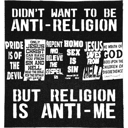 Religion is Anti-Me Patch image 0