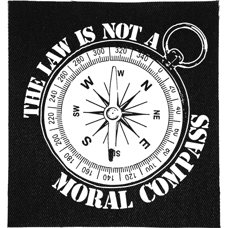Law is not a Moral Compass Patch image 0