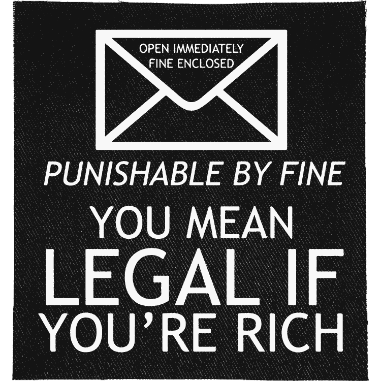 Legal if you're Rich Patch image 0