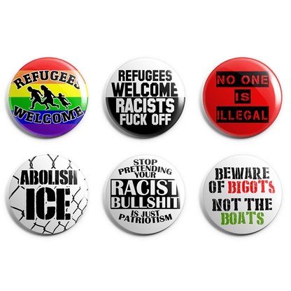 Refugees Welcome Pin Badge Pack image 0