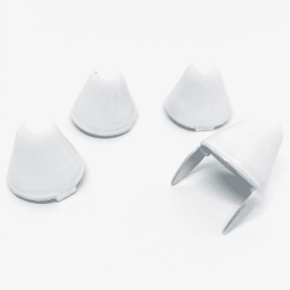 White UK77 Cone Studs image 0