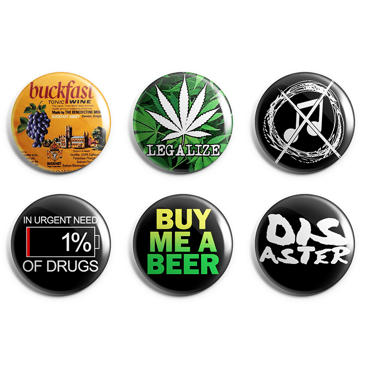 Crust Punk Pin Badge Pack image 0