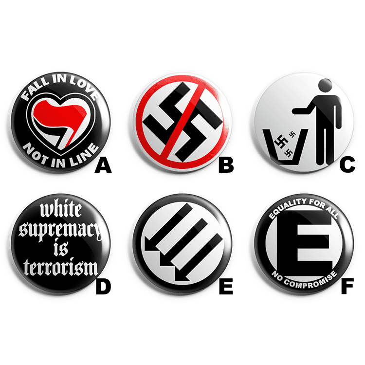 Anti Nazi Pin Badge Pack image 1