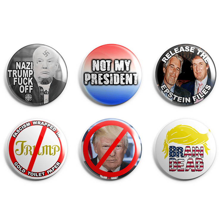 Anti Trump Pin Badge Pack image 0