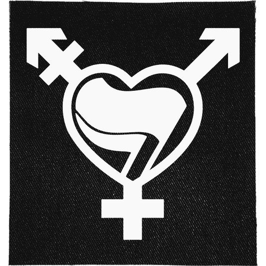 Trans Antifa Heart Patch image 0