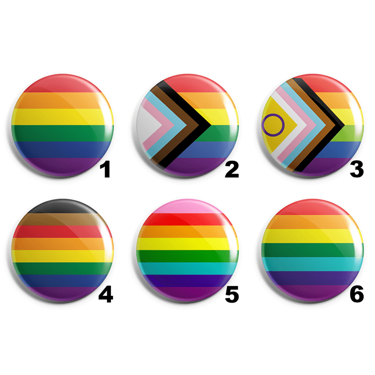 Queer Pride Flags Pin Badges image 1