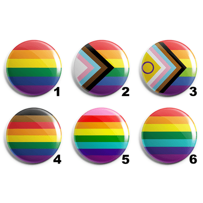 Queer Pride Flags Pin Badges image 1