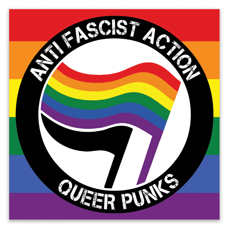Antifa Queer Punks Stickers image 0